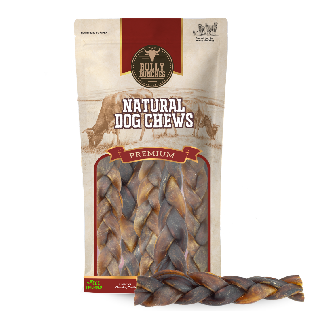 Braided Beef Collagen Stick Dog Chew – 5–6 Inch