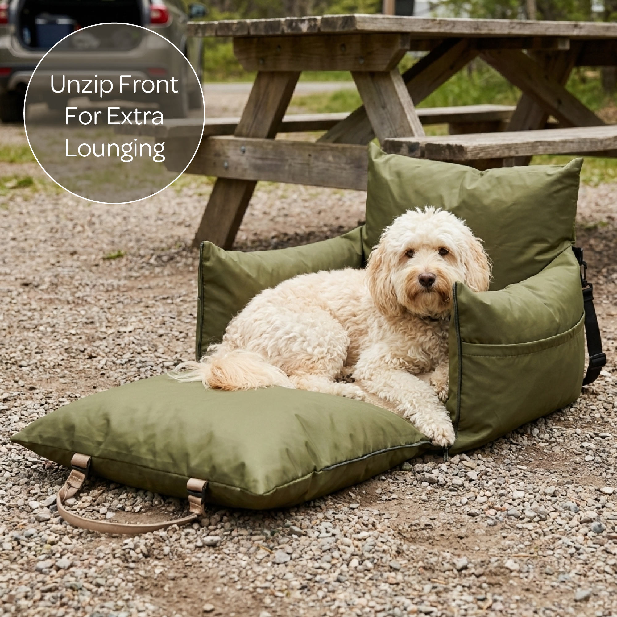 Marco Travel Pet Bed – Single & Double Seater, 4 Colours