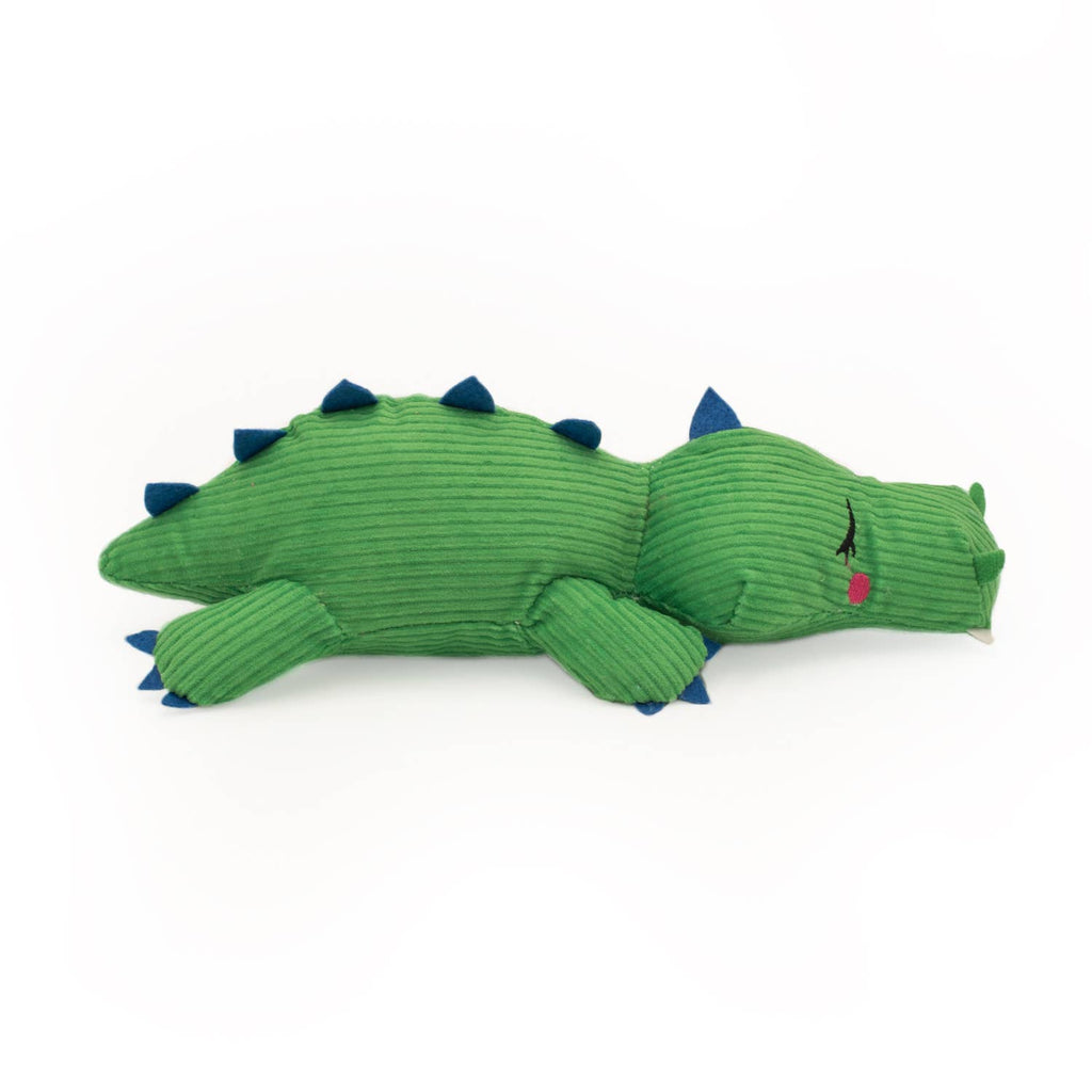Snooziez with Shhhqueaker - Alligator - Silent Dog Toy