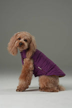 Reversible Dog Vest Jacket - Purple Caramel