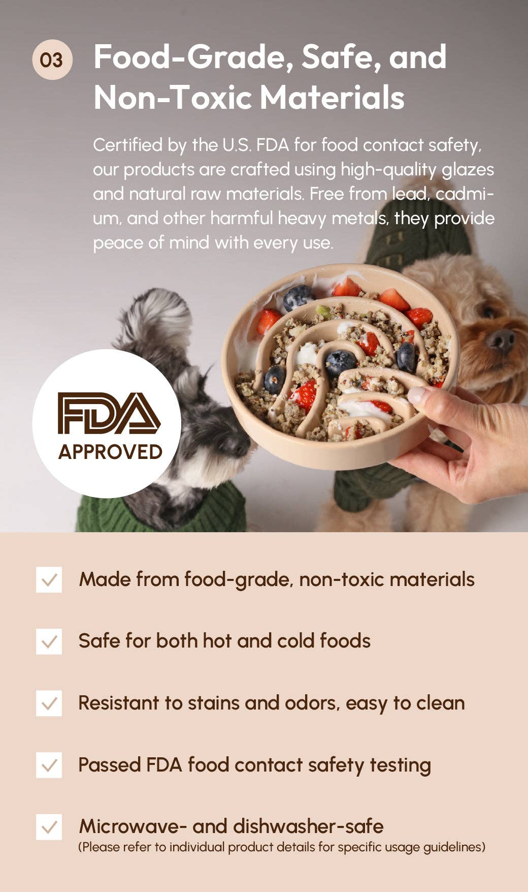 Slow Feeder Dog Bowl (Wave)