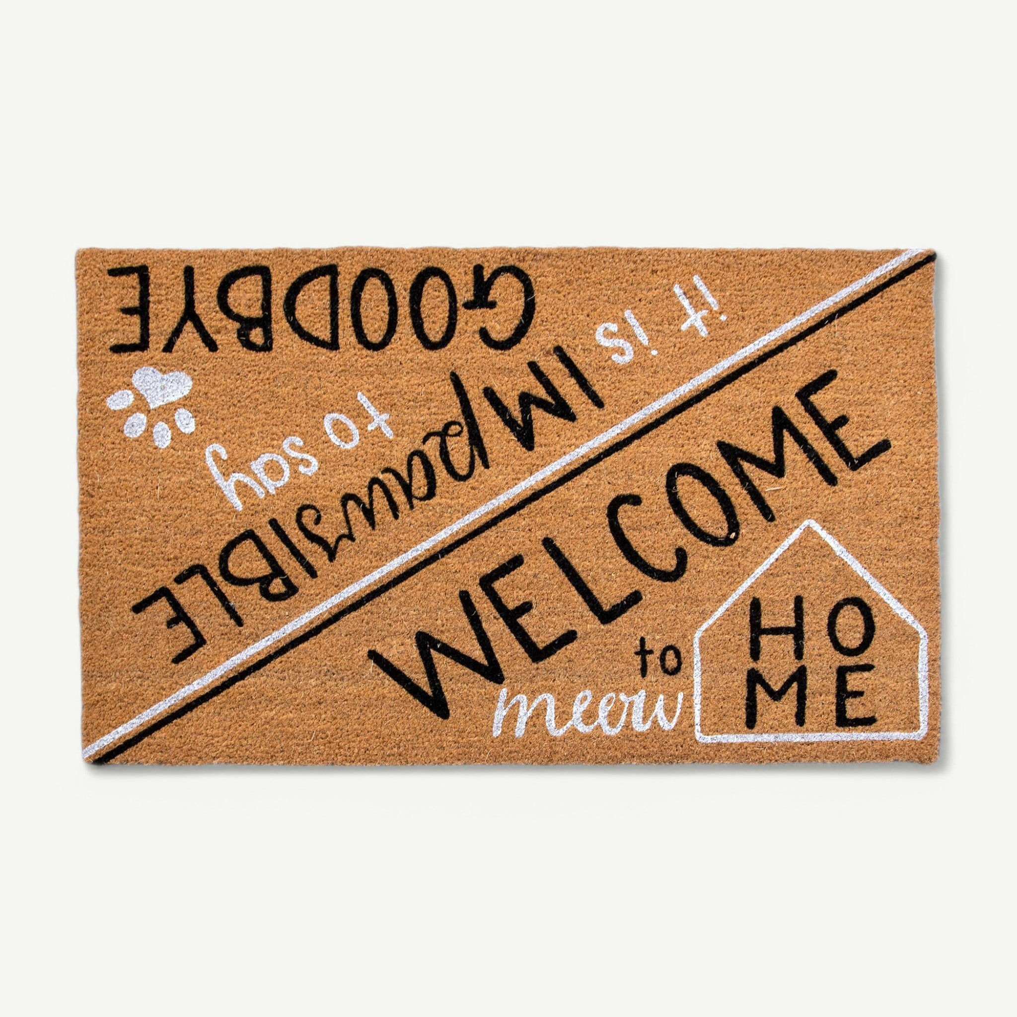 hello, goodbye convertible entrance doormat