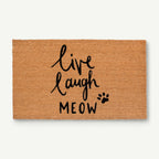 live laugh meow convertible entrance doormat