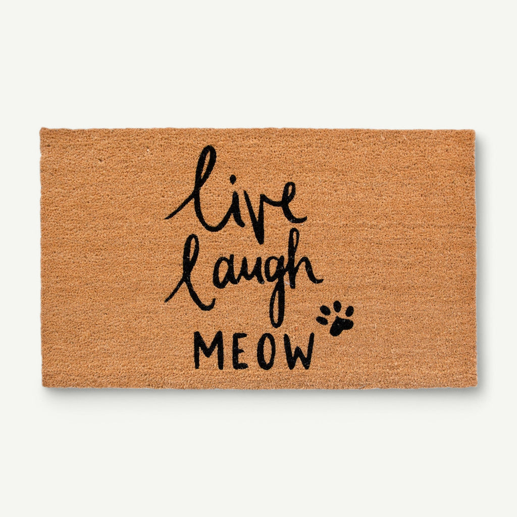 live laugh meow convertible entrance doormat