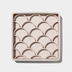 3-in-1 fish scale slow feeder bowl - sand