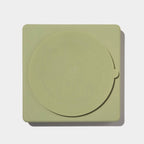 3-in-1 parquet slow feeder bowl - olive