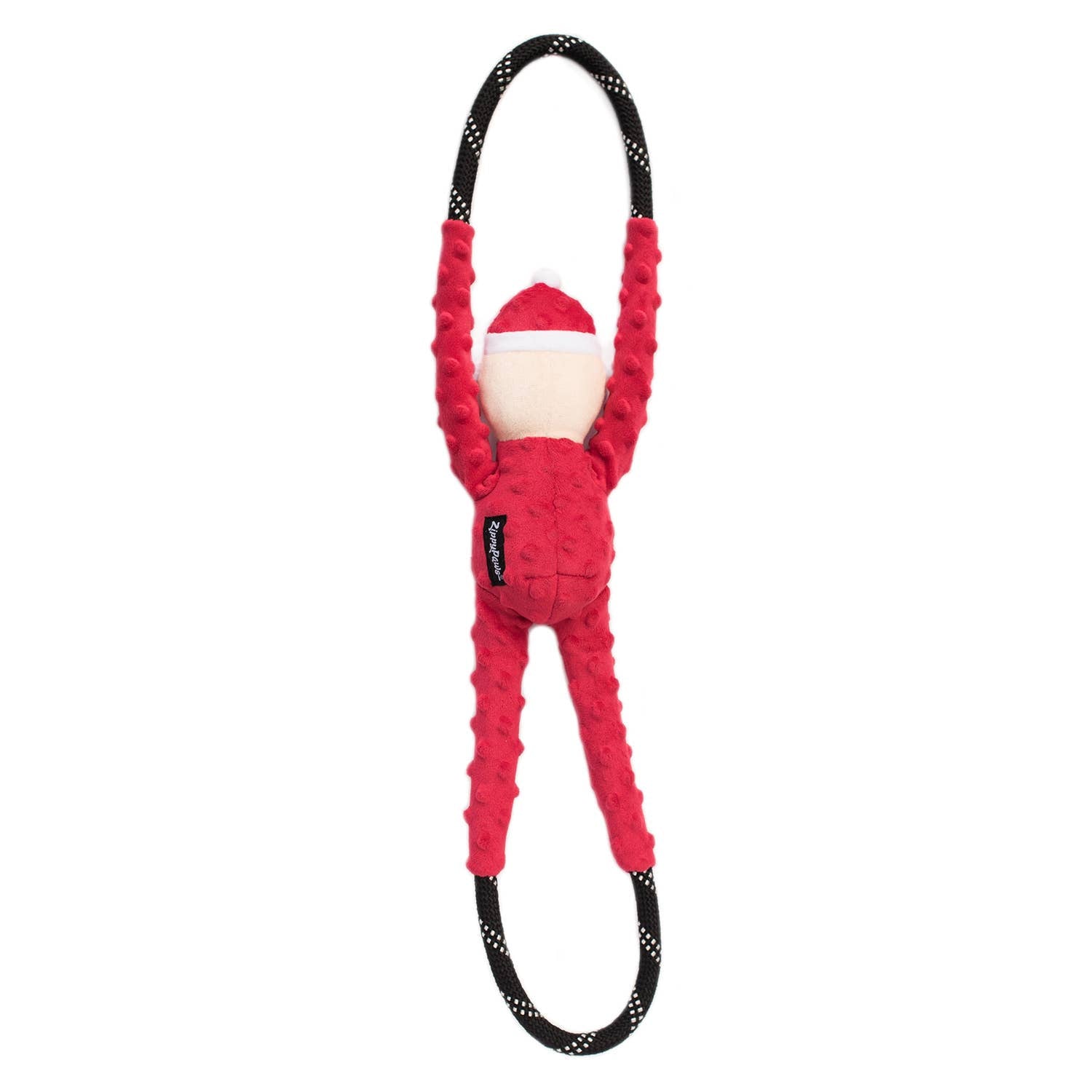 ZippyPaws - Holiday RopeTugz® - Santa - Christmas Dog Toy