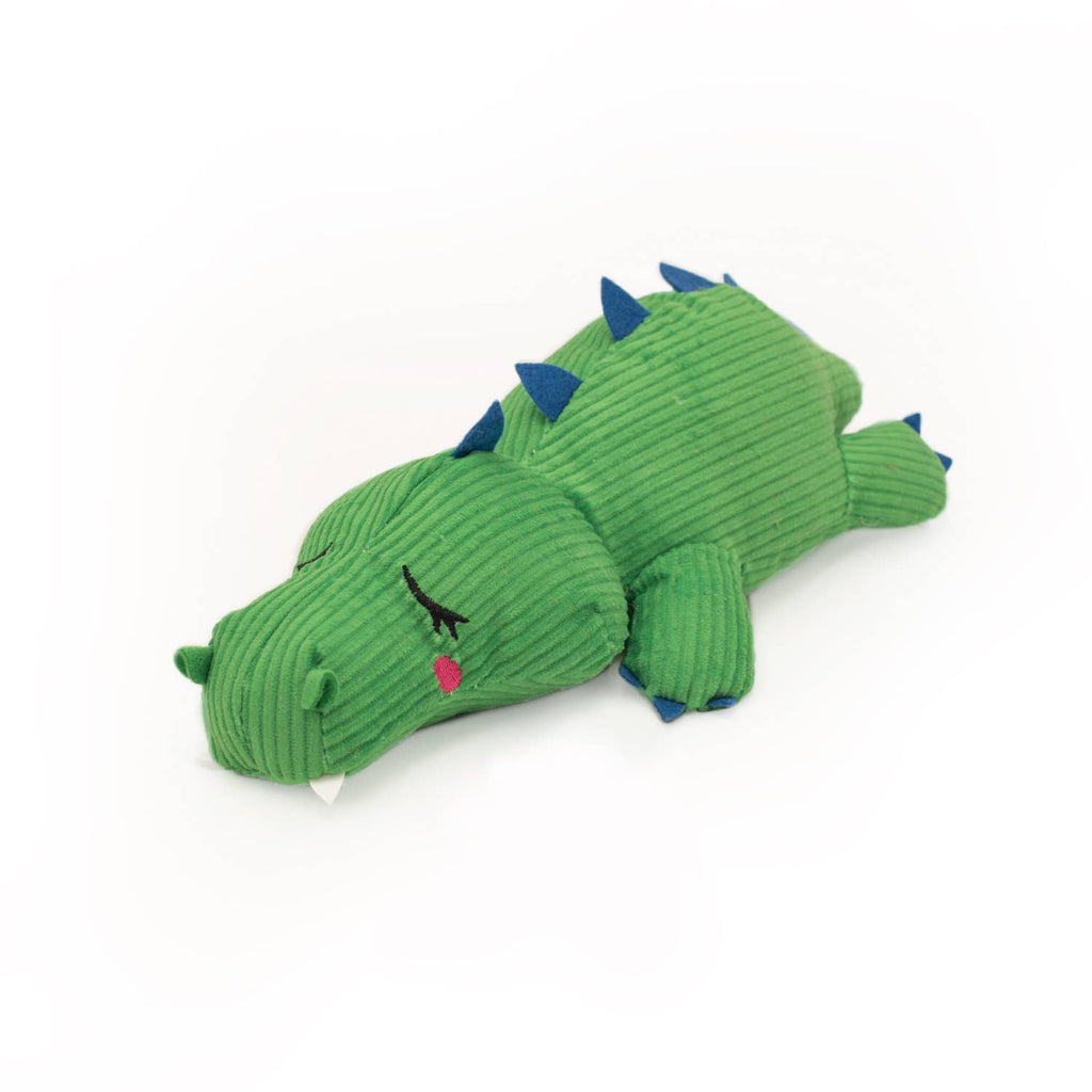 Snooziez with Shhhqueaker - Alligator - Silent Dog Toy