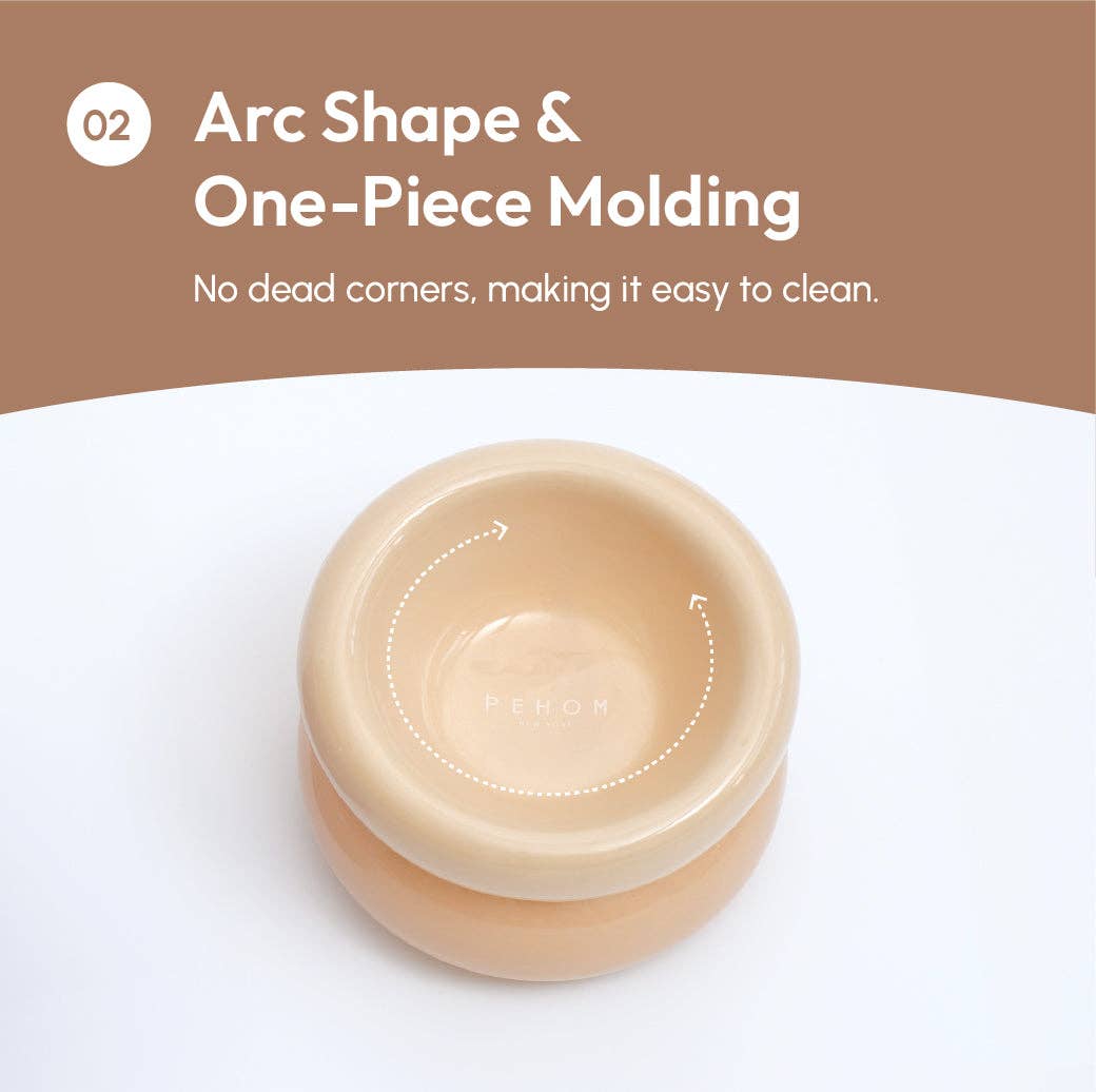 Soufflé Pet Bowl - Cream Beige