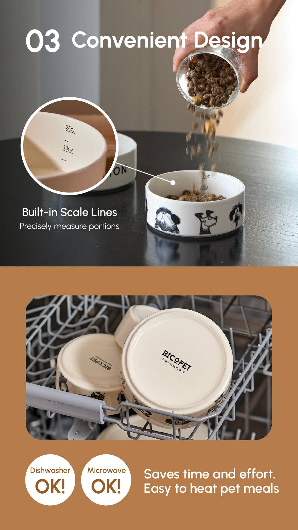 Ceramic Pet Bowl – Set of 2