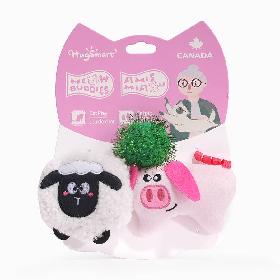 Meow Buddies  | Sheep&Pig - Cat Toy