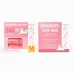 Poop  Bag | Strawberry  Poop Bags 16pack