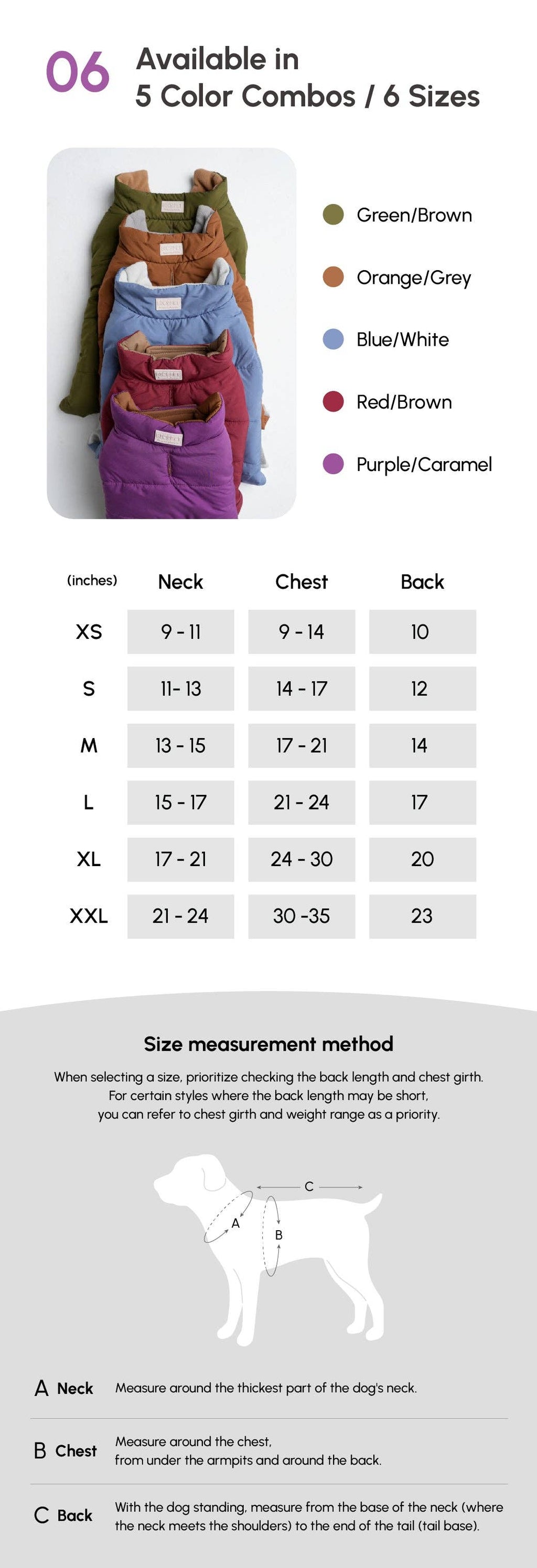 Reversible Dog Vest Jacket - Purple Caramel
