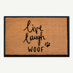 live laugh woof convertible entrance doormat