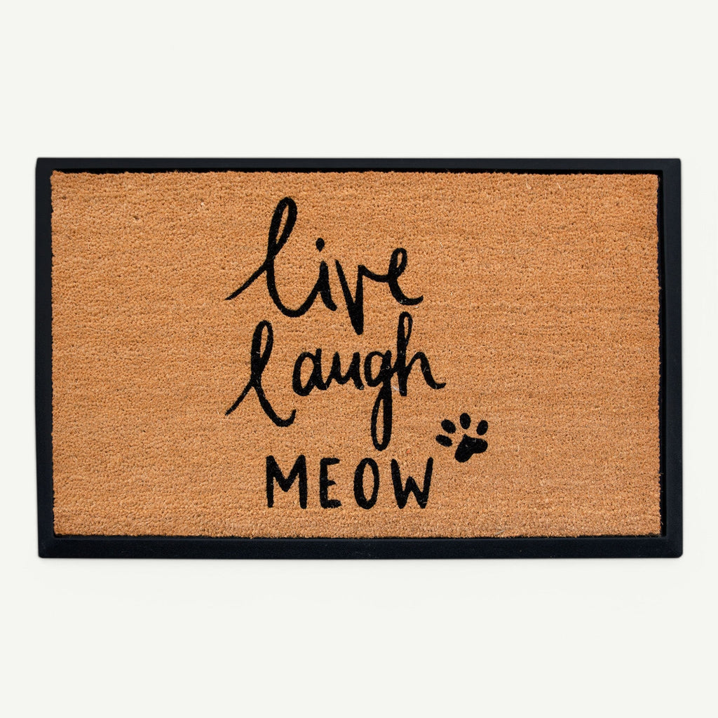 live laugh meow convertible entrance doormat
