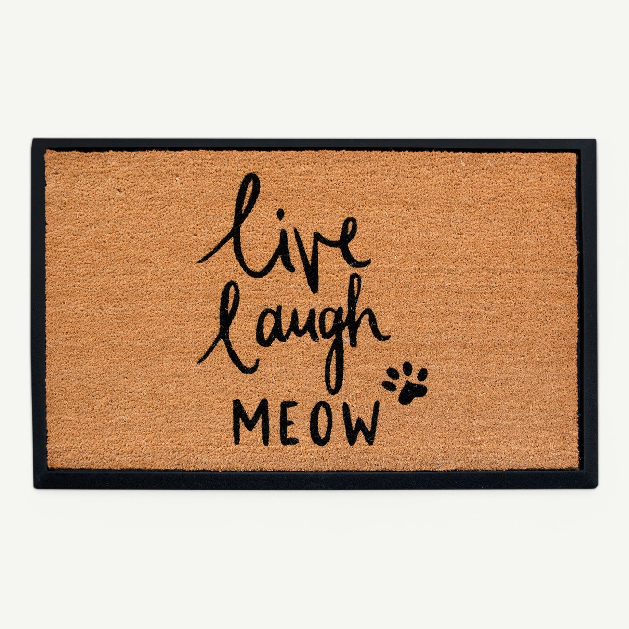 live laugh meow convertible entrance doormat