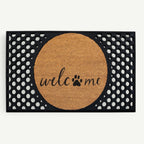 welcome + paw convertible entrance doormat