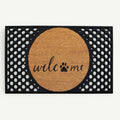 welcome + paw convertible entrance doormat