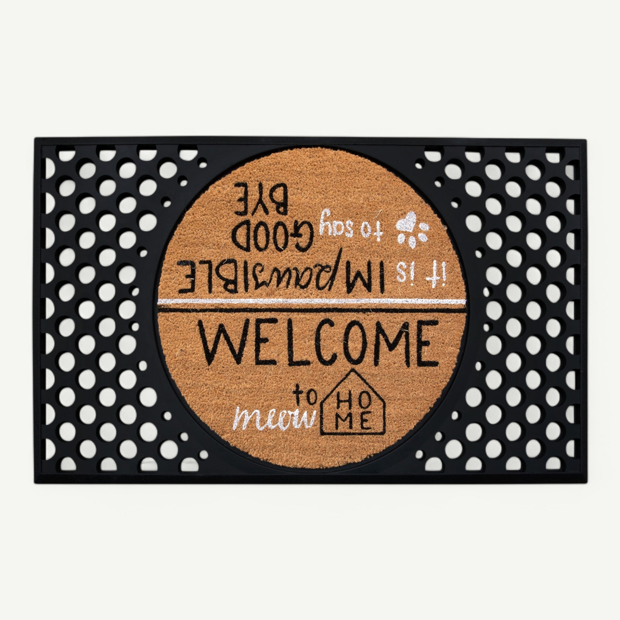 hello, goodbye convertible entrance doormat