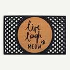 live laugh meow convertible entrance doormat