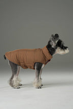 Reversible Dog Vest Jacket -  Red Brown
