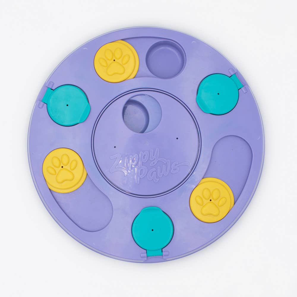 ZippyPaws - SmartyPaws Puzzler - Purple - Interactive Dog Toy