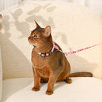 Cat Harness & Leash Set | Cherry