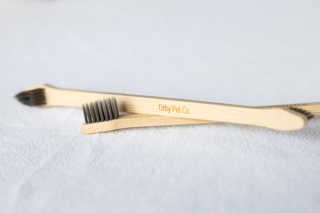Dual-End Bamboo Toothbrush for Dogs & Cats