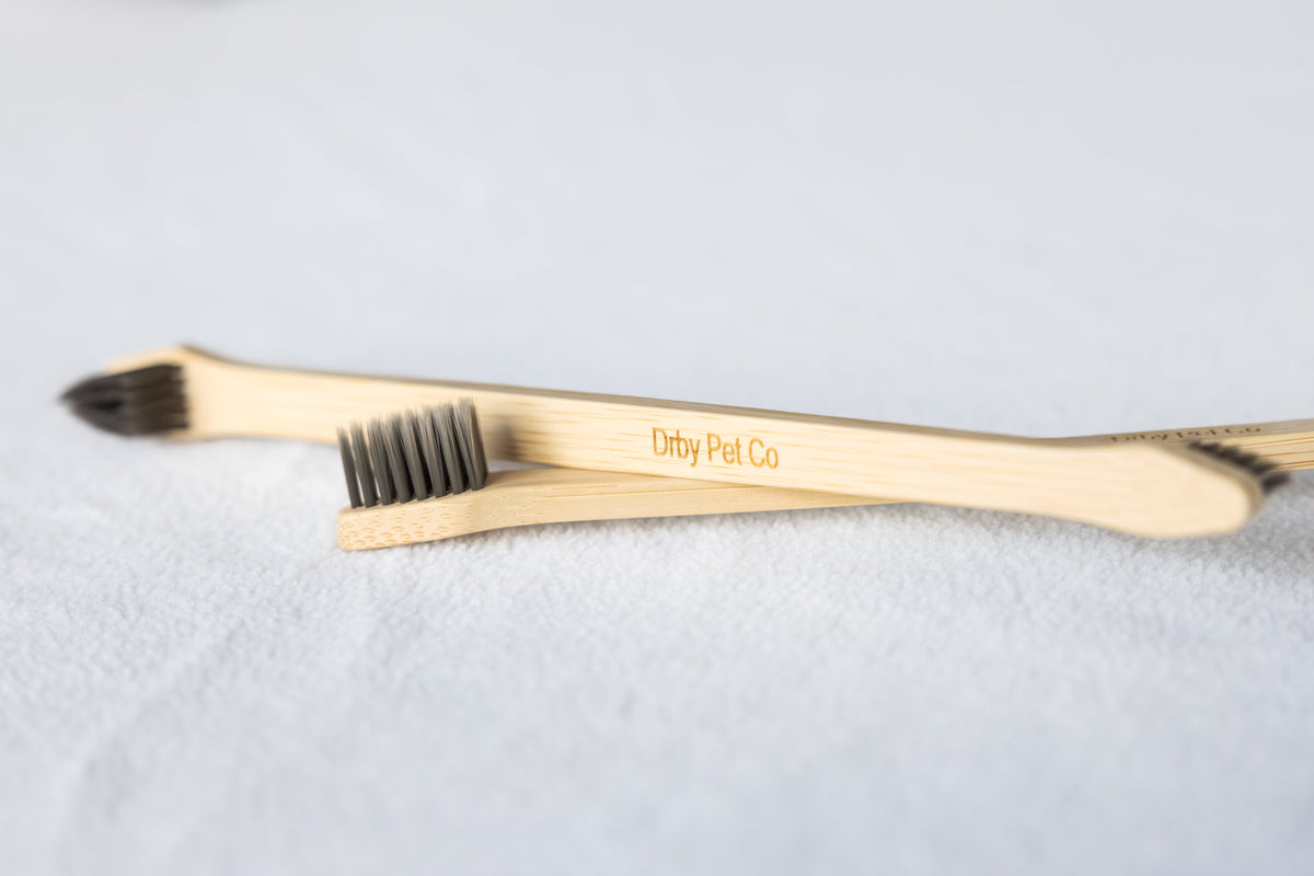 Dual-End Bamboo Toothbrush for Dogs & Cats