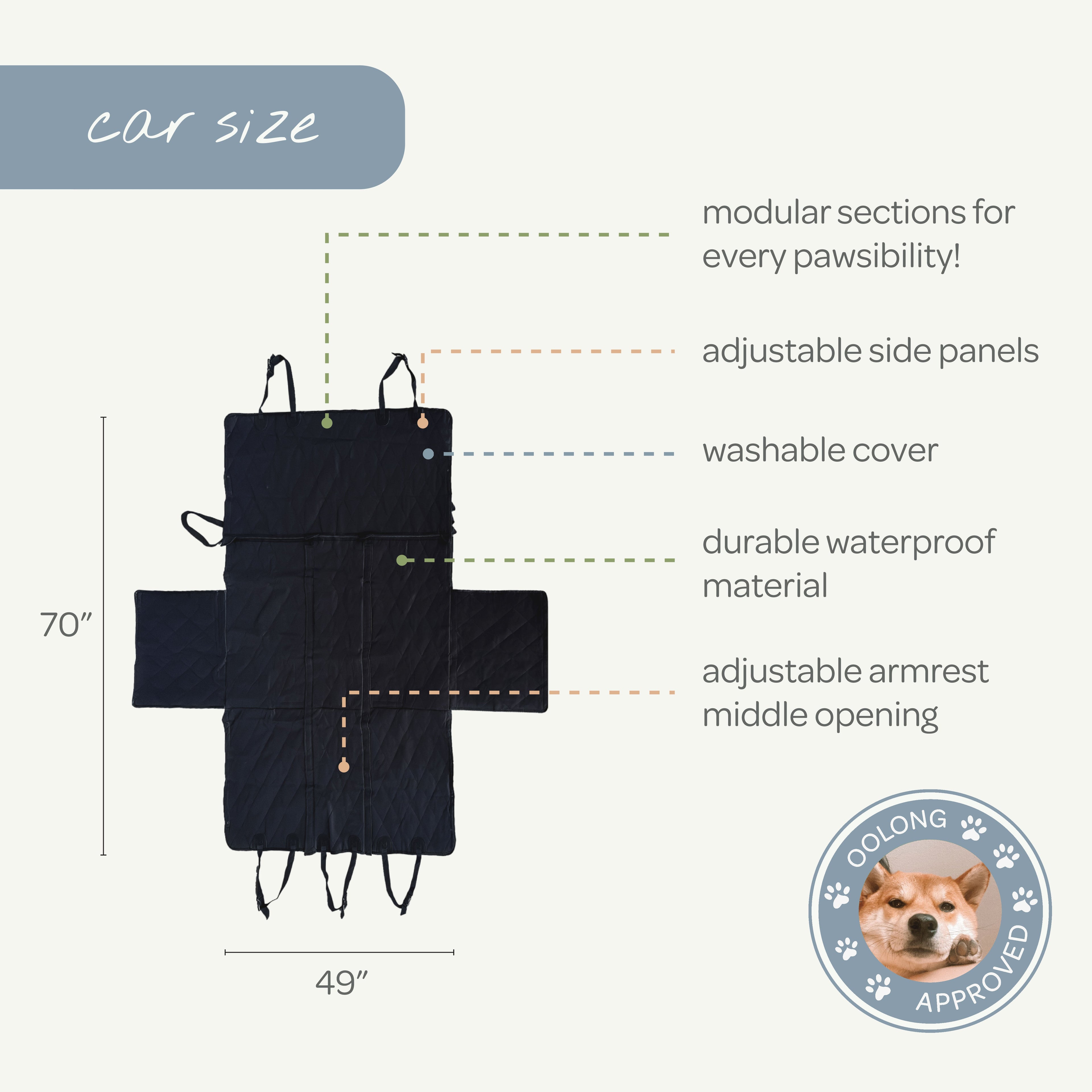 car seat protector | pet hammock seat cover