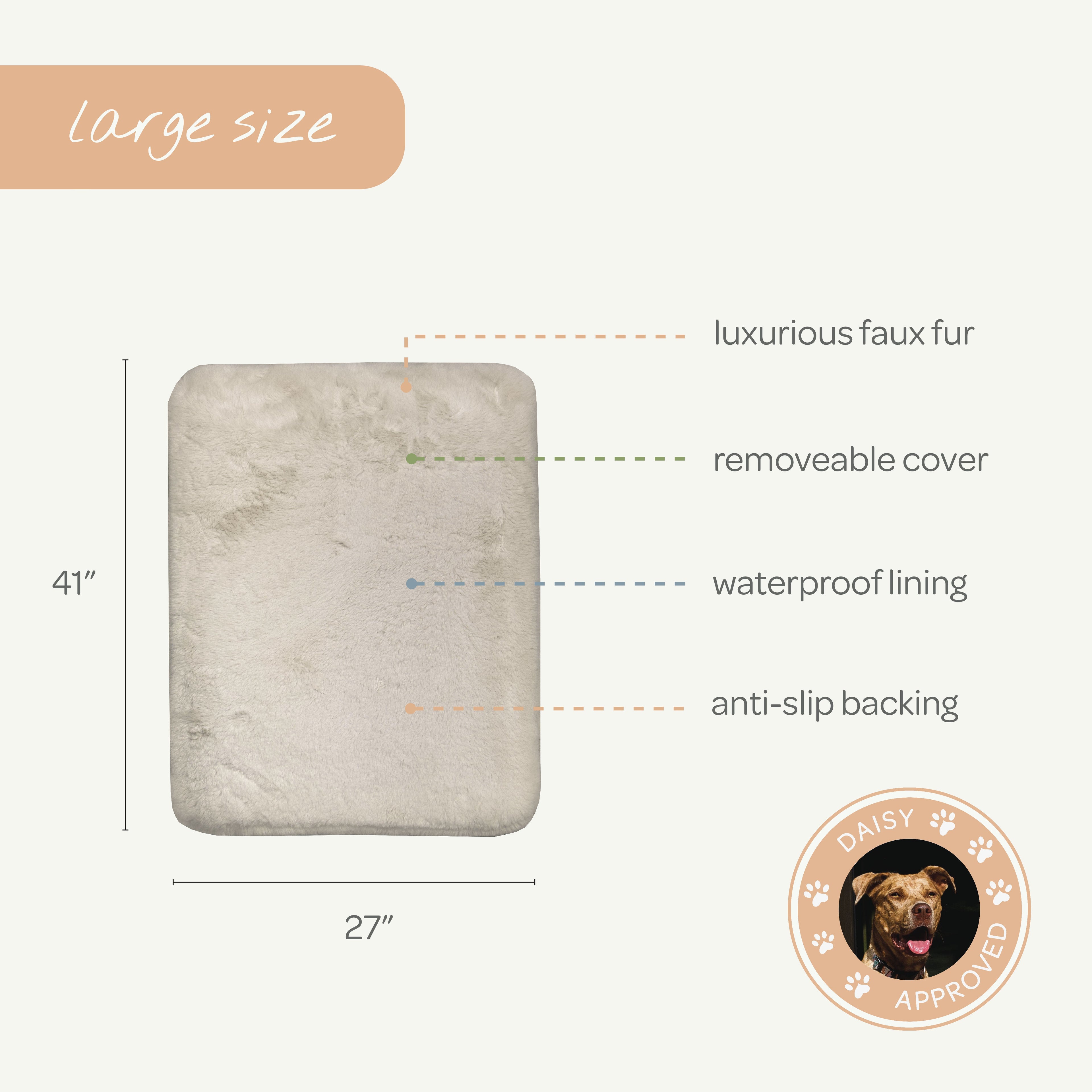 pixie pad leak-resistant dog bed