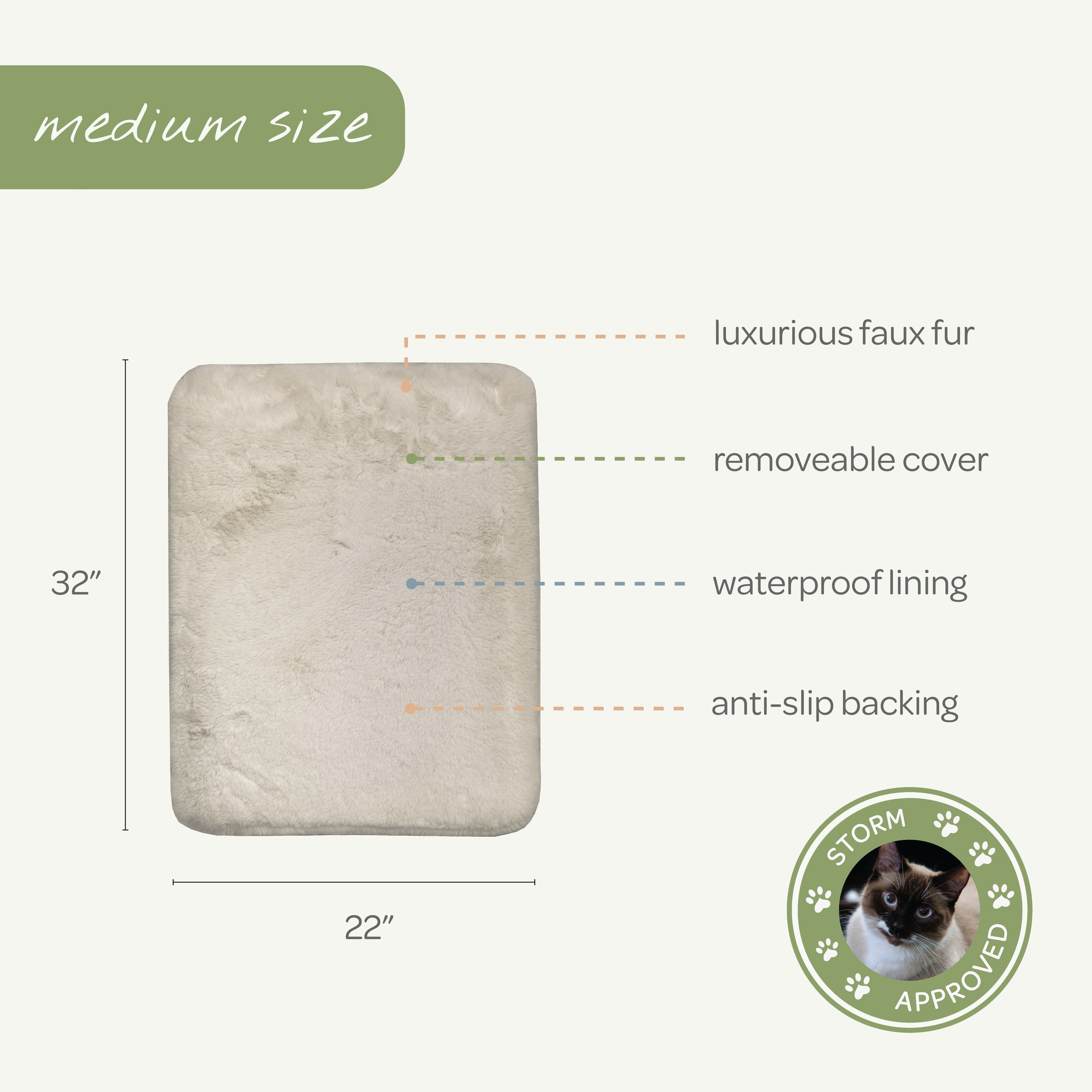 pixie pad leak-resistant dog bed