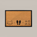 Cat + Feet = Home Rectangular Doormat Set – Convertible Two-Piece System