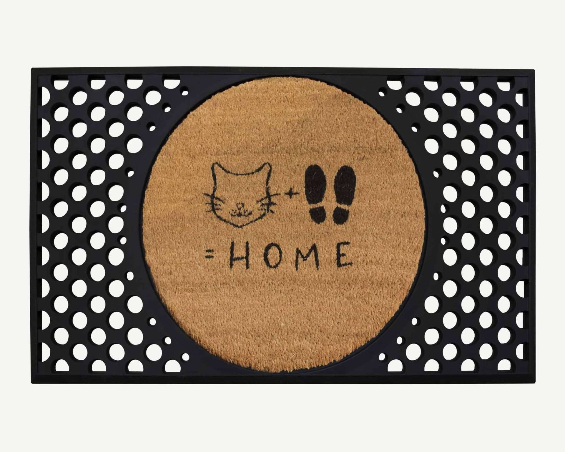 cat + feet = home convertible entrance doormat