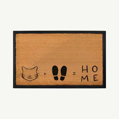 cat + feet = home convertible entrance doormat