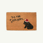 christmas + dog convertible entrance doormat