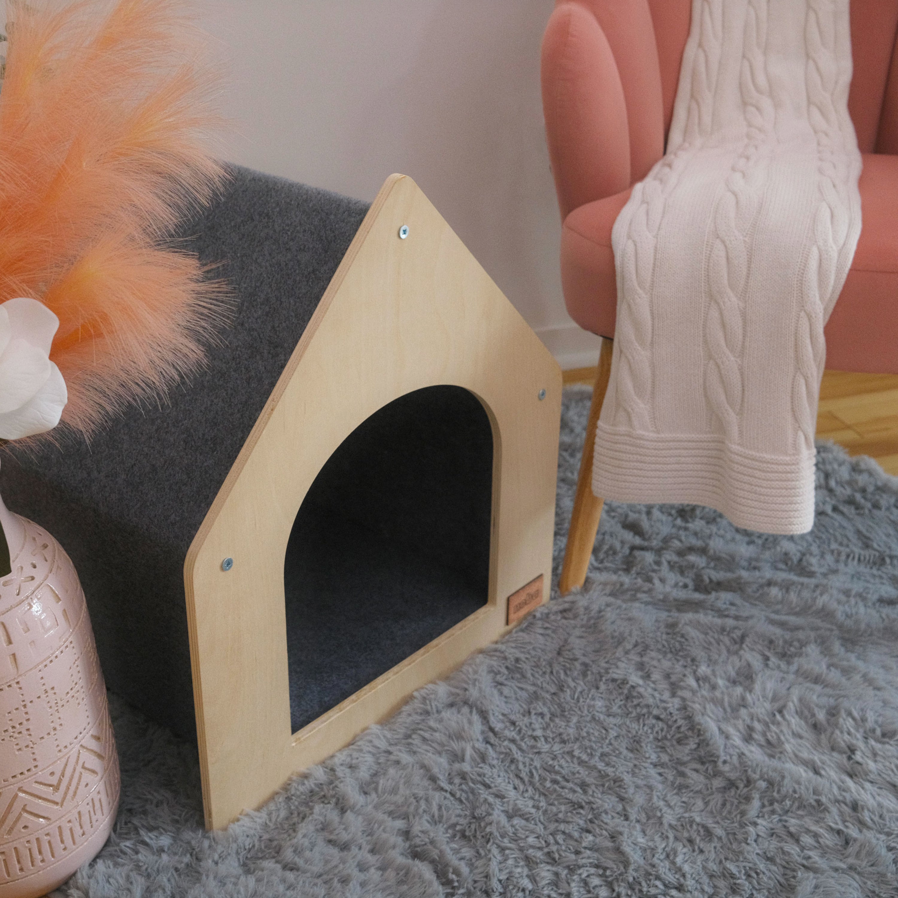 The Noba Cottage Scratchable Cat House