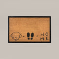 Dog + Feet = Home Rectangular Doormat Set – Convertible Two-Piece System