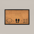 Dog + Feet = Home Rectangular Doormat Set – Convertible Two-Piece System