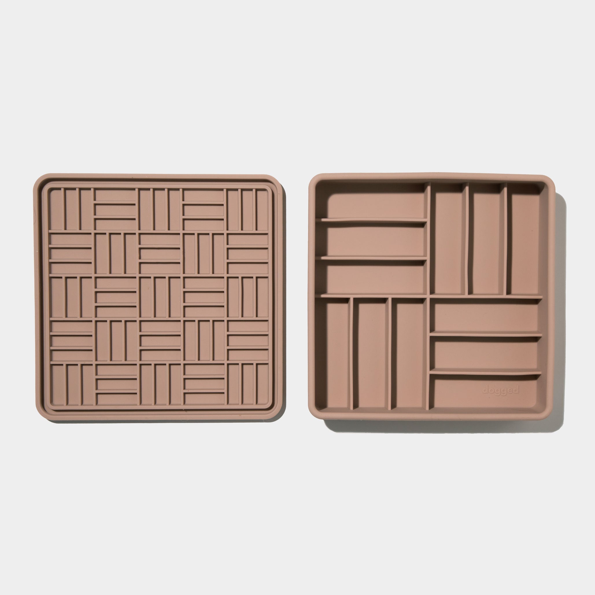 3-in-1 parquet slow feeder bowl - fig