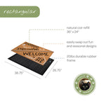 hello, goodbye convertible entrance doormat