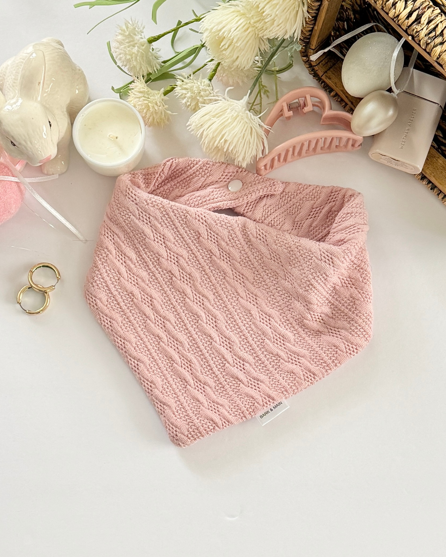 Bark & Main - Blush Cable Knit
