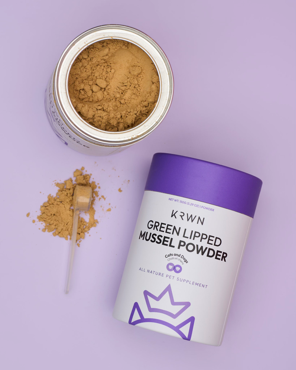 KRWN Green Lipped Mussel Powder for Dogs & Cats