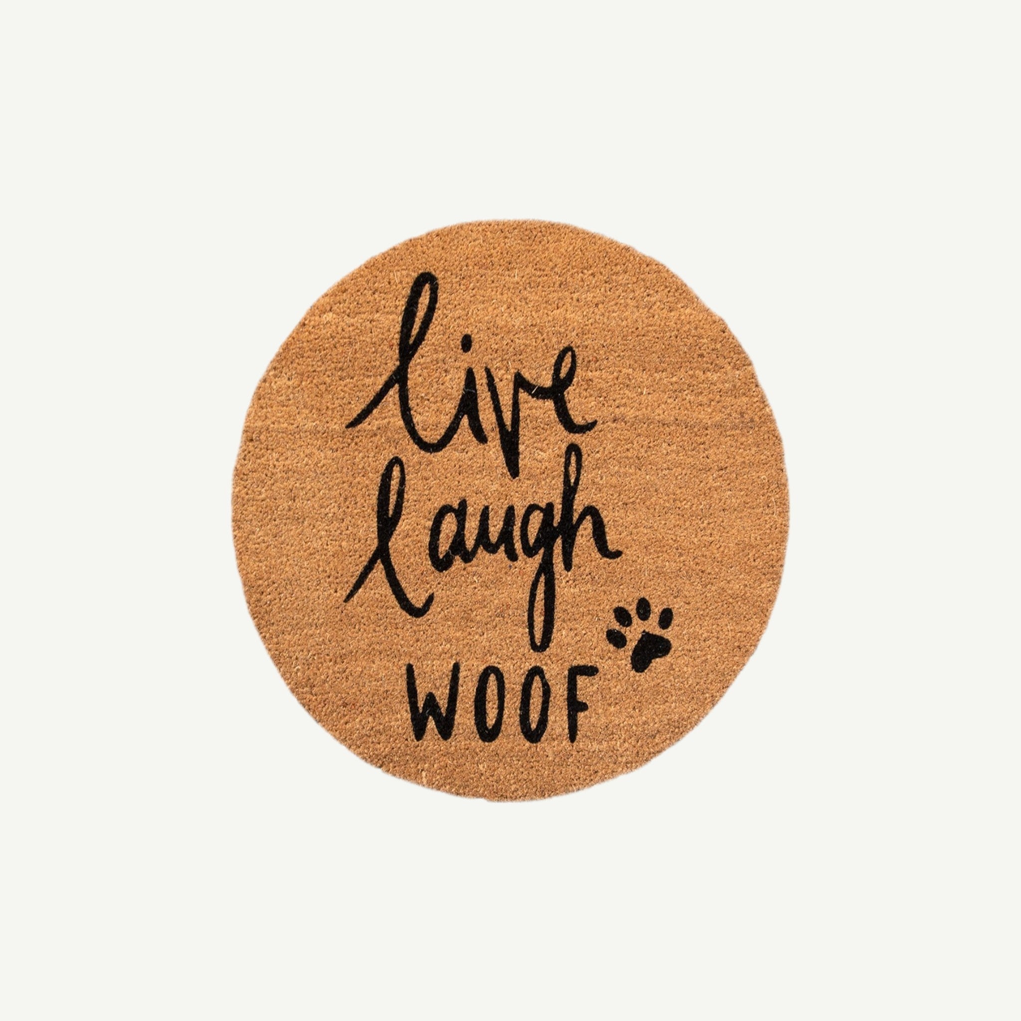 live laugh woof convertible entrance doormat