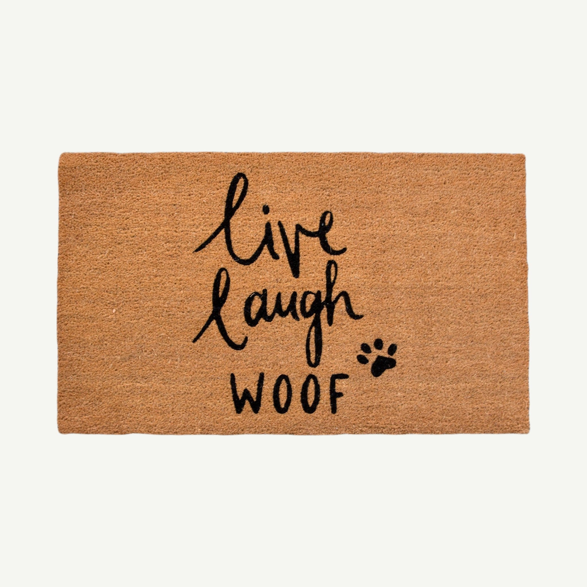 live laugh woof convertible entrance doormat
