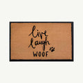 live laugh woof convertible entrance doormat