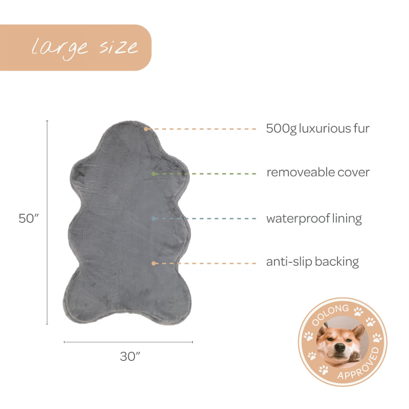 hide shape leakproof dog bed