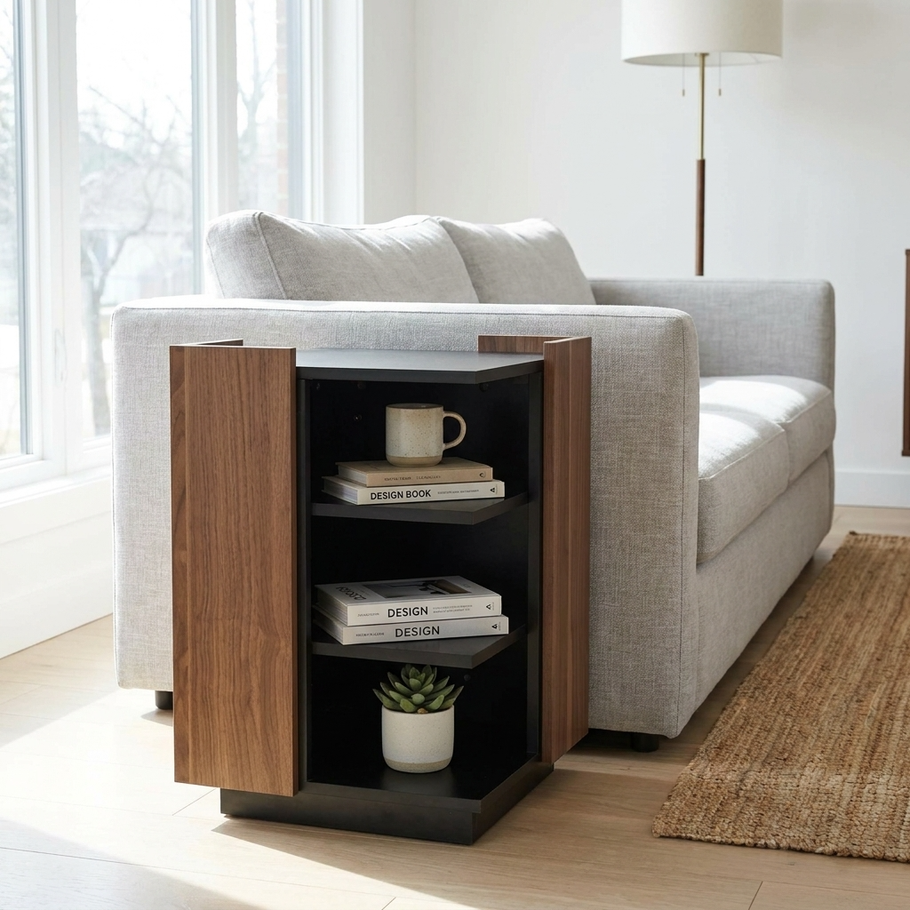 Leo Side Table with Pet Nook