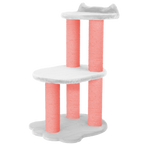 Relaxation - 2-Level Cat Tree - White Faux Fur