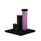 4 in 1 Scratching post - Black Faux Fur